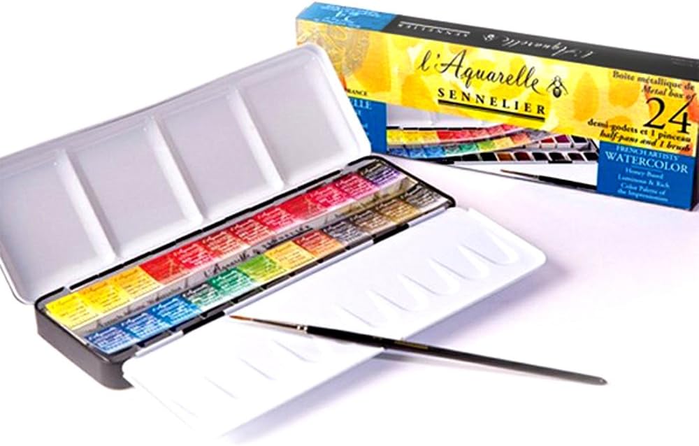 Sennelier L'Aquarelle 24 medios godets